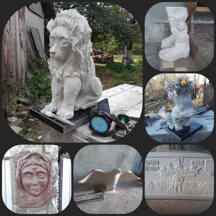 Камяна плитка соломка парапети