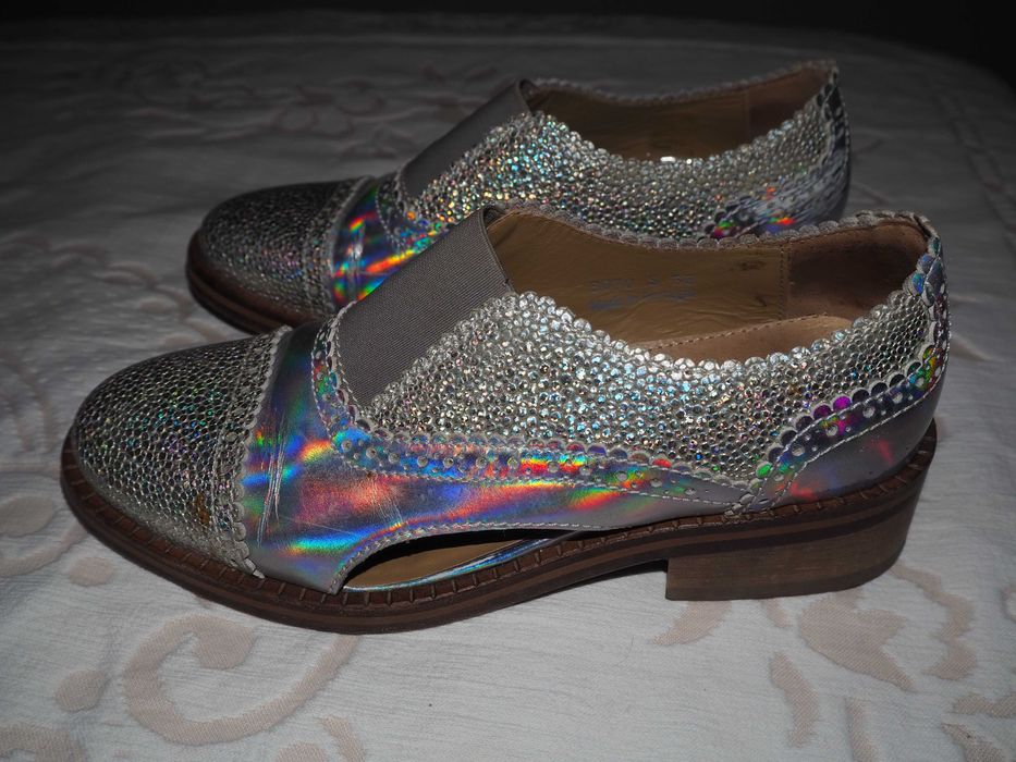 Silver Shoes Made in Portugal