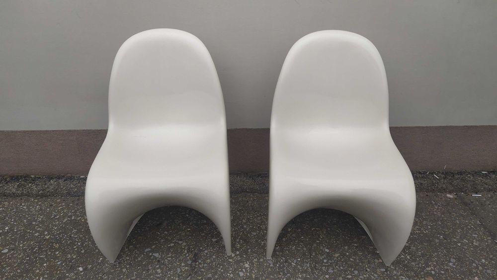 Dwa Krzesła Herman Miller Panton Chair Design Krzesła 2 szt.