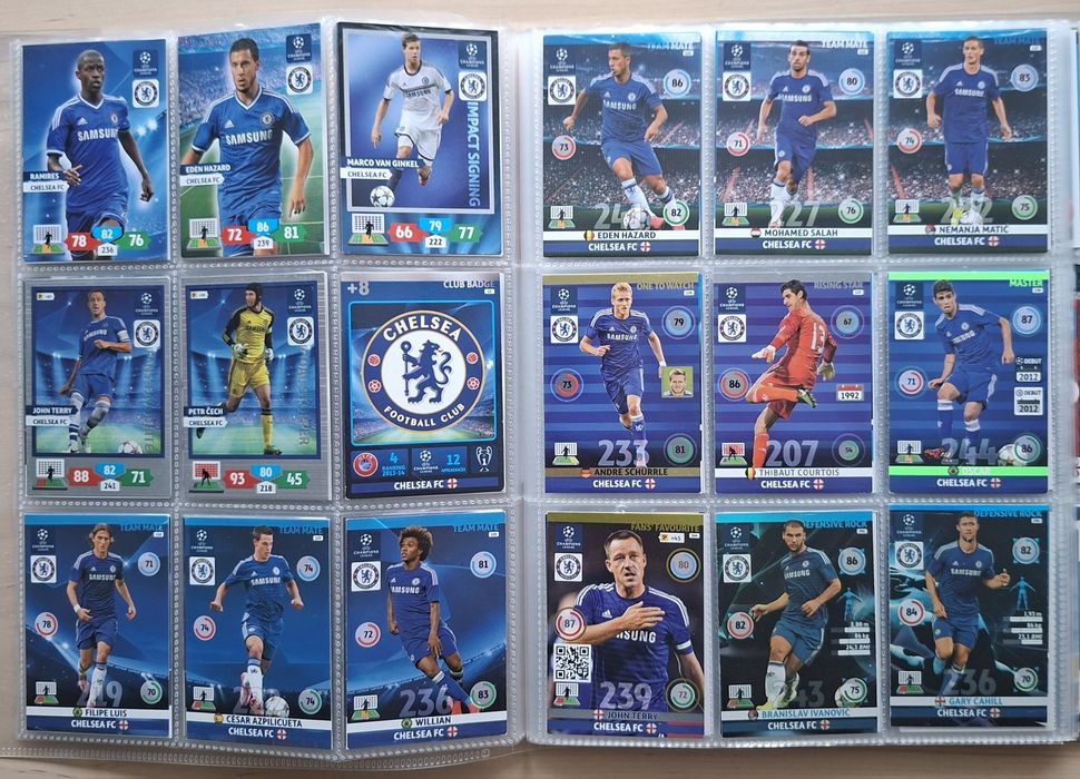 Karty piłkarskie Chelsea panini topps match attax fifa 365