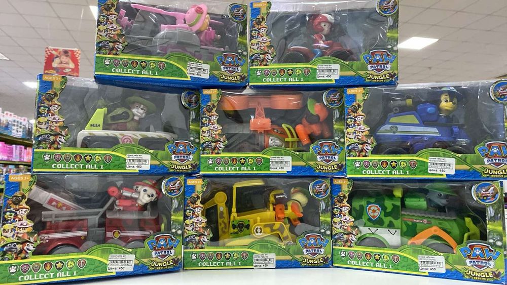 Щенячий патруль, Скай, Гонщик, Крепыш, Райдер, Маршал, Эверест