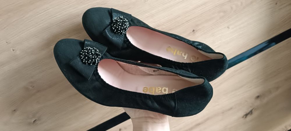 Buty na obcasie La babe rozmiar 39,5 niski obcas