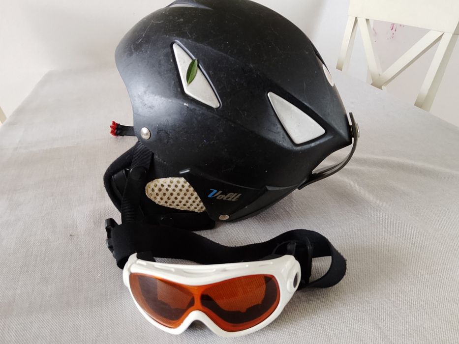 Dziecięcy Kask narciarski  i google