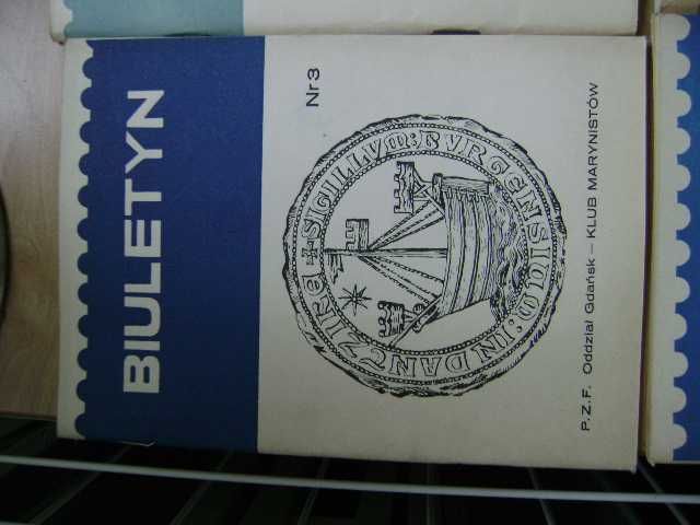 Znaczki pocztowe Biuletyn PZF Klub Marynistów z 2x1968,3x69,2x70,71,74