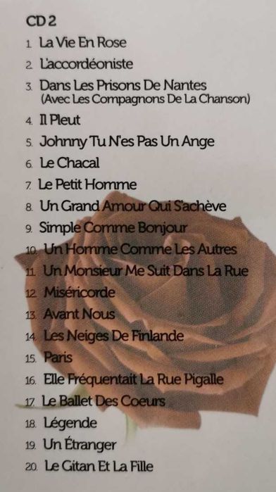 Colectânea de 3 CD's I Love Édith Piaf