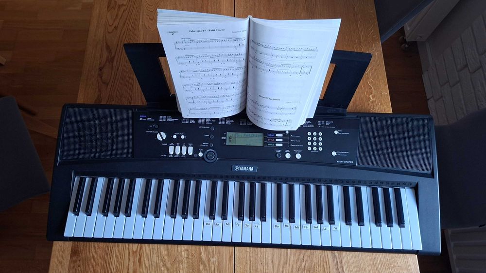 Keyboard do nauki gry Yamaha EZ-220, idealny dla spóżnionych Mikołajów