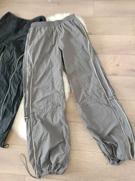 2x spodnie kreszowe ortalionowe XS-M