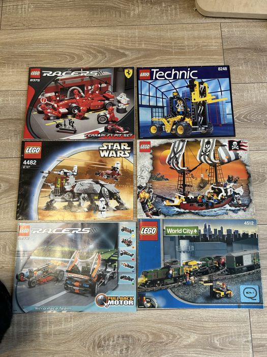 Lego instrukcje 8375, 8248, 4482, 6290, 8473, 4512