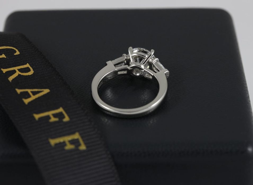 Pierścionek platynowy [Pt 950] z brylantami - 2,38 ct