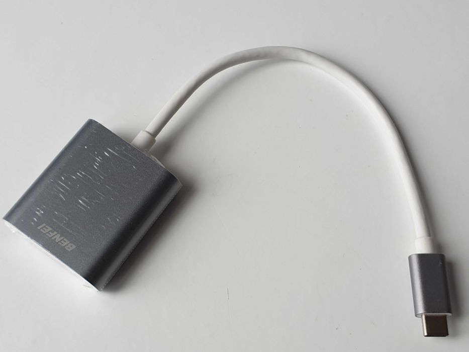Кабель USB-C  -  VGA  BENFEI (Thunderbolt 3/4), 1080P + VGA кабель Dell 2м