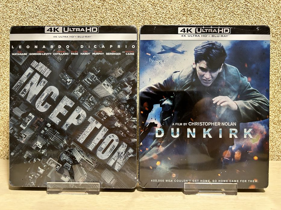 Steelbook 4K Ultra HD Интерстеллар /Начало  /Дюнкерк/ Битва за битвой /Грань будущего/Семь/ Халк / Аполлон 13