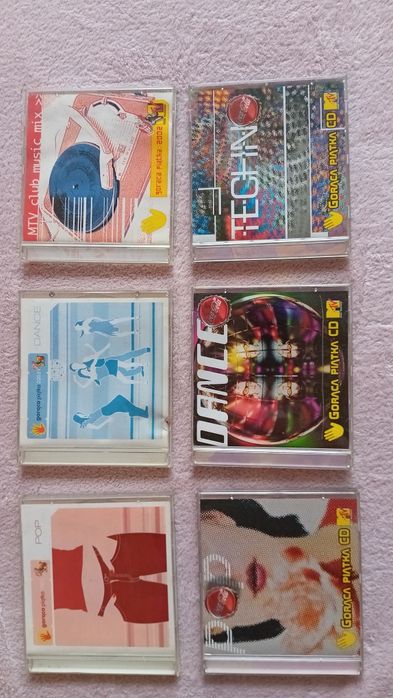 6 płyt Coca Cola & MTV Gorąca piątka 2000, 2003  pop techno dance mixtape y2k lata 2000 kolekcjonerskie