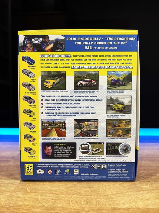 Colin McRae Rally 1 (PC EN 1998) BIG BOX angielskie premierowe wydanie