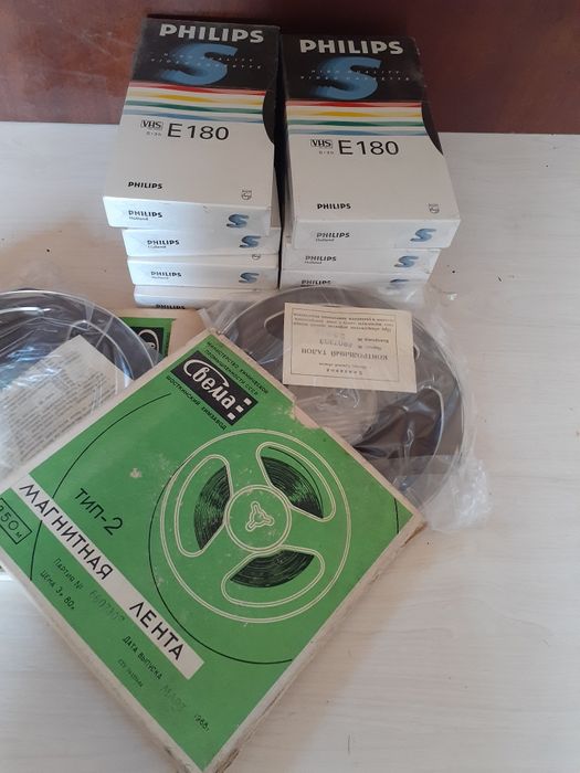 Відеокасети , магнітні ленти (бабіни)в плівці, совєтскіх часів