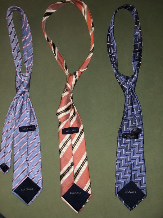 Галстуки  классические  Canali и Ermenegildo Zegna