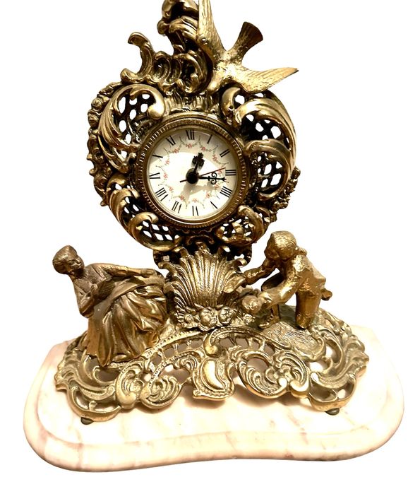 Vintage Bronze Clock