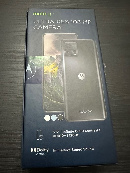 Smartfon Motorola g72 telefon, etui, ładowarka