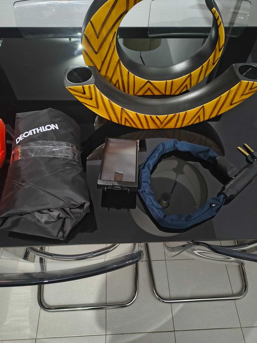 Capacete e outros para bicicleta