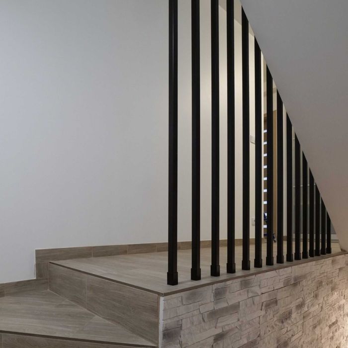 Balustrada Lamelowa Harfa Kwadratowa/Okrągła do Samodzielnego Montażu