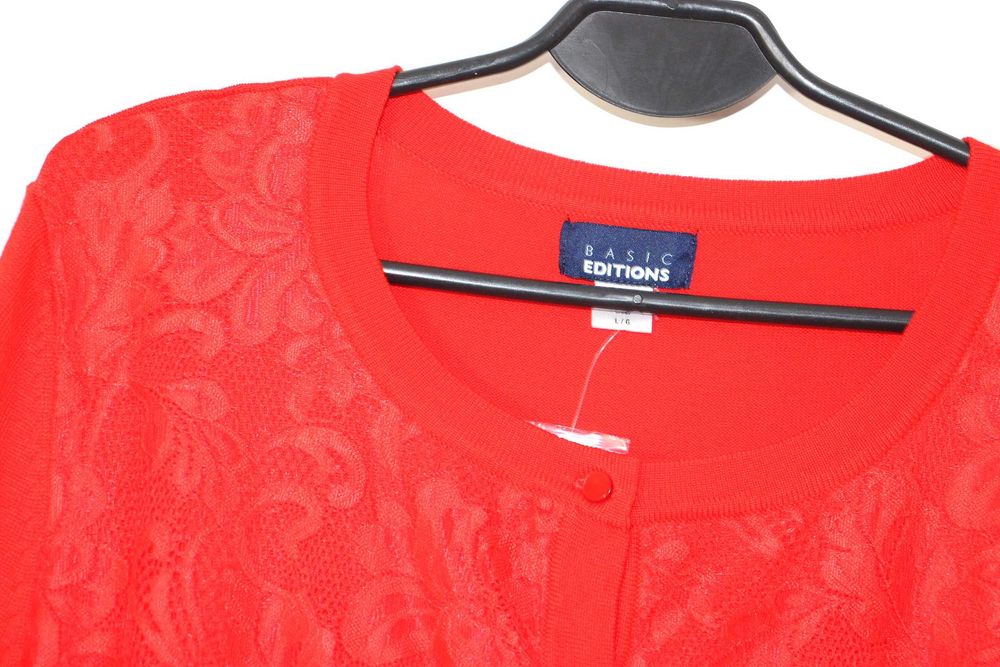 l1 Basic Editions damski lekki rozpinany sweter 40 L