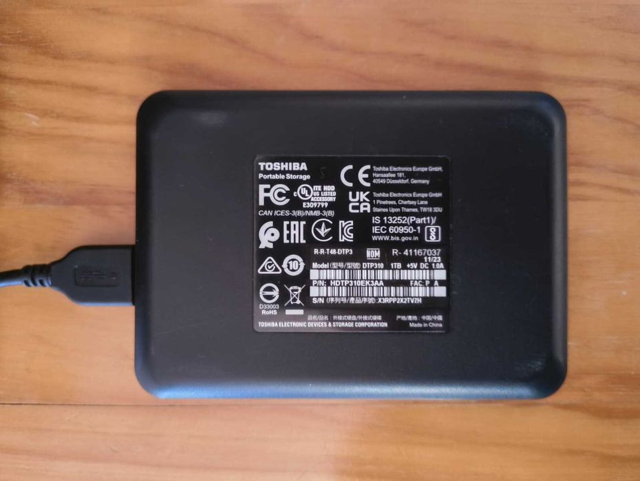 Disco externo HDD 1TB TOSHIBA