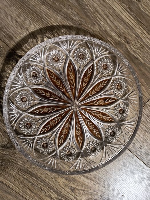 Patera kryształ 29,5 cm waga 1,90 kg huta IRENA