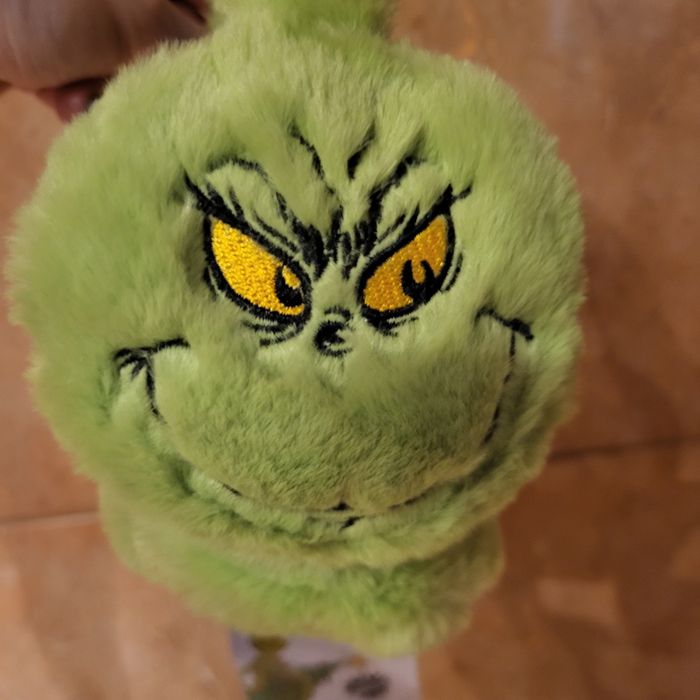 Zielone Włochate Nauszniki The Grinch