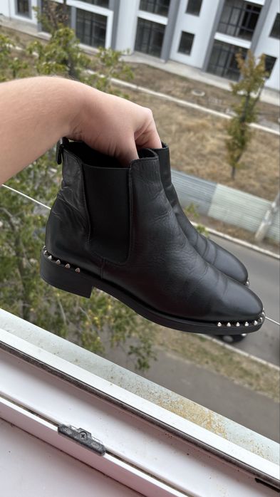 Женские сипоги натуральная кожа