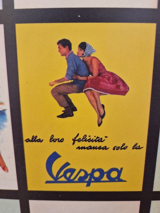 Vespa lambreta coleção 4 modelos + publicidade chapa