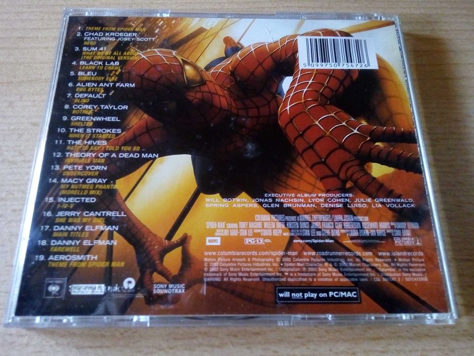 Spider-Man - Chad Kroeger Sum41 Alien Ant Farm Corey Taylor The Strokes The Hives Jerry Cantrell