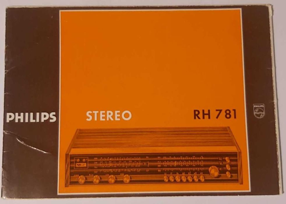 Radio Philips 22RH781 Stereo 1968 c/ Esquema e Manual de Instruções