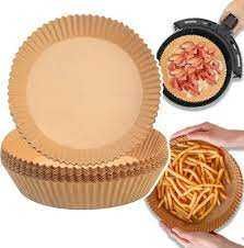 FRYTKOWNICA BEZTŁUSZCZOWA Wkłady Tacka Air Fryer Papierowe 100szt.