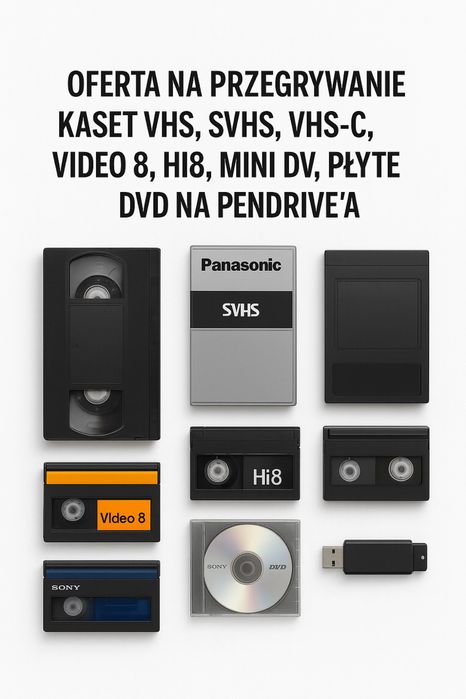Przegrywanie kaset płyt na pendriva.