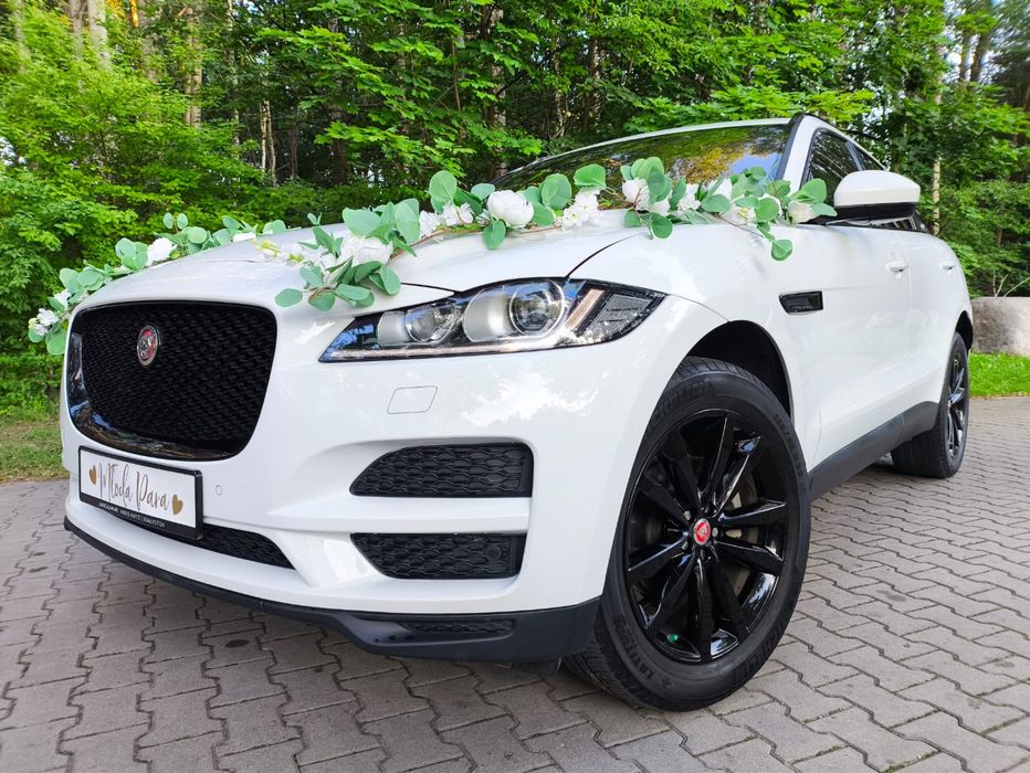 Jaguar F-Pace do ślubu. Auto z kierowcą.