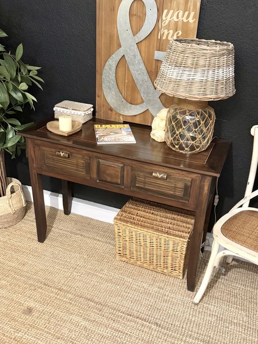 aparador, consola, mesa, secretaria, oriental, teca, rustica