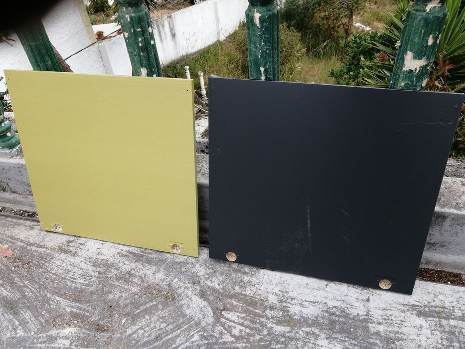 2 portas 60x64, para móvel BESTA do IKEA. LAPPVIKEN 1 VERDE, 1 preta.