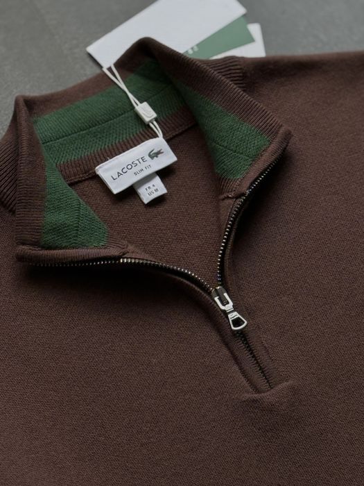 Lacoste zip светр