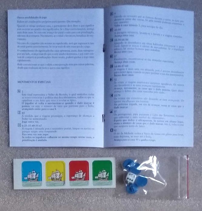 Raro Jogo de tabuleiro - A viagem de Vasco Da Gama- completo