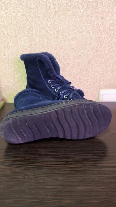 Зимние кеды, натуральный мех