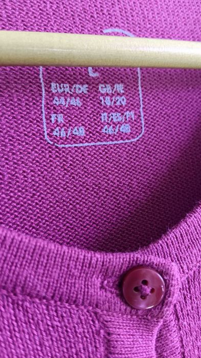 Sweter damski purpurowy L