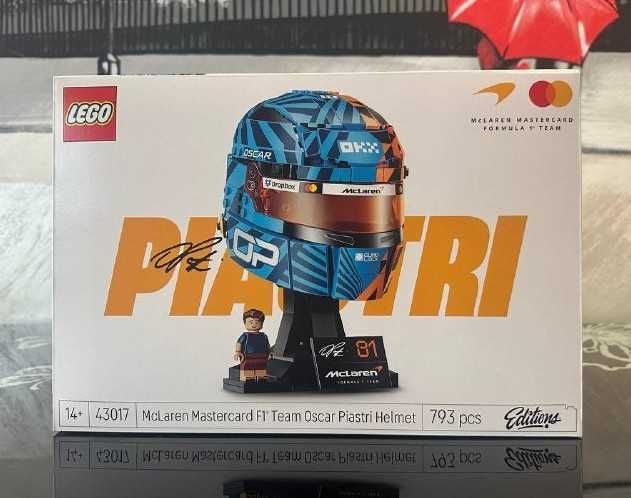 Конструктор LEGO Editions 43017 Formula 1 Шолом Оскара Піастрі McLaren Mastercard F1® Team