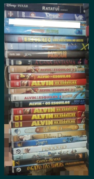 Dvd Dragão Shrek Smurfs Pinóquio Madagáscar Panda Garf