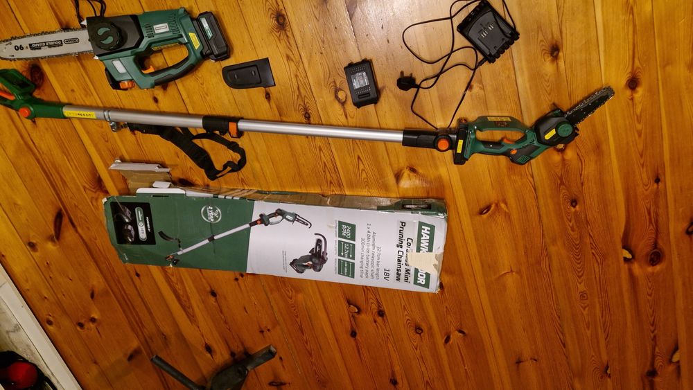 Mini pilarka na wysięgniku, dmuchawa