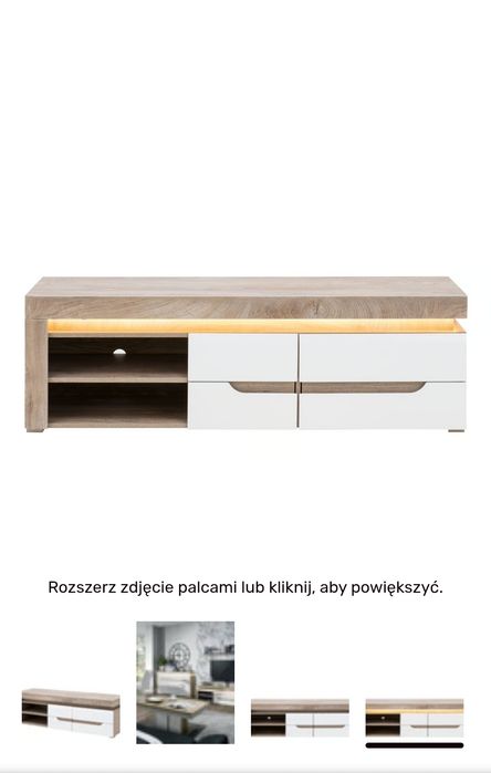 Szafka rtv i słupek Irma Agata Meble