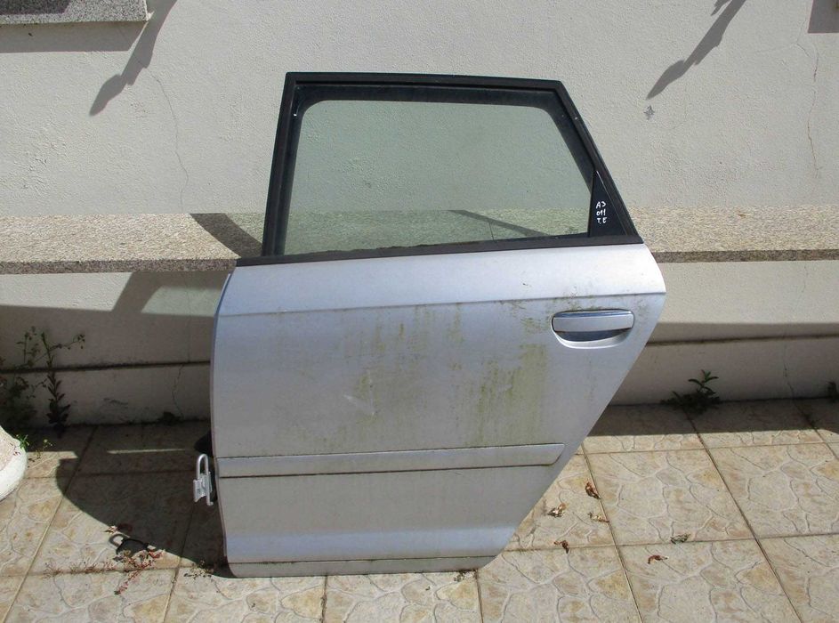 Porta trás esquerda para Audi A3 8p (2011) 2007 - 2012 cinza