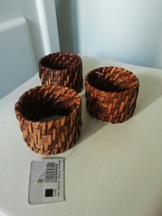 Argolas para Guardanapos, em Vime64376370801665120