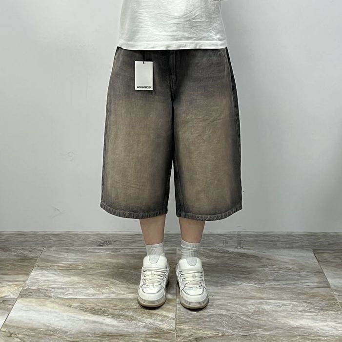 Нові мега широкі шорти джинсові SUPER BAGGY rap shorts jaded london ty