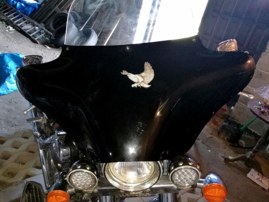 Klamra do pasa Chopper Harley ozdoba czasza sakwa piórnik kufer orzeł