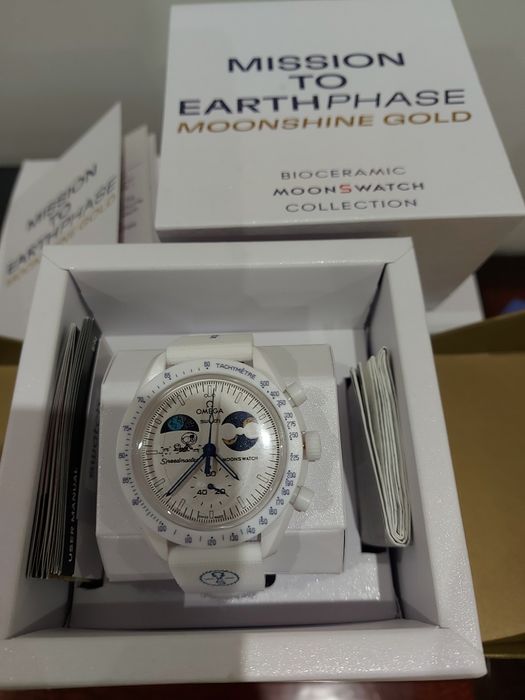 Swatch omega branco