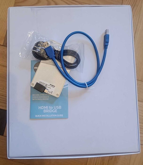 Mostek RADA A-BR01 HDMI-USB 3.0 Bridge, FullHD 1080p 60fps, Loop-out